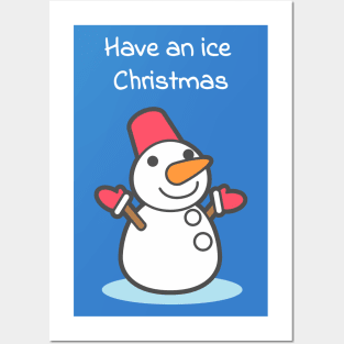 Have an ice Christmas (blue) Posters and Art